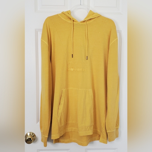 The Hundreds Mustard Yellow Hoodie 100% Cotton Men's Large - Picture 1 of 8
